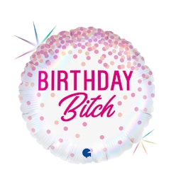 Folieballong Happy Birthday Bitch 46cm