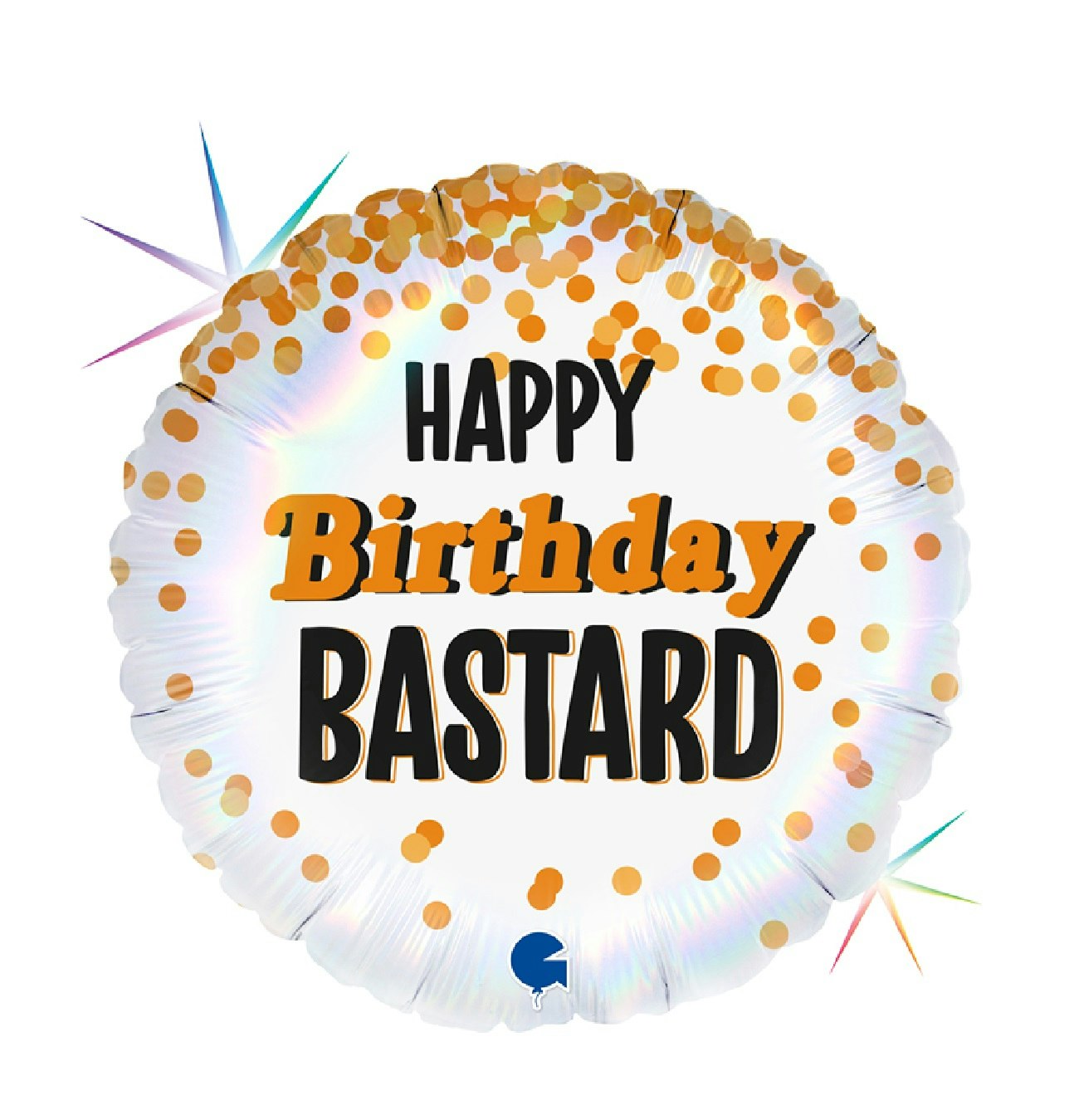 Folieballong Happy Birthday Bastard 46cm