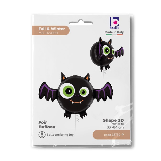 Folieballong Fladdermus 84cm