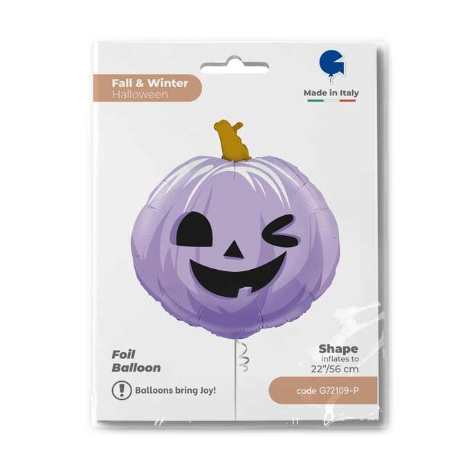 Folieballong Pumpa Rolig Lila 56cm