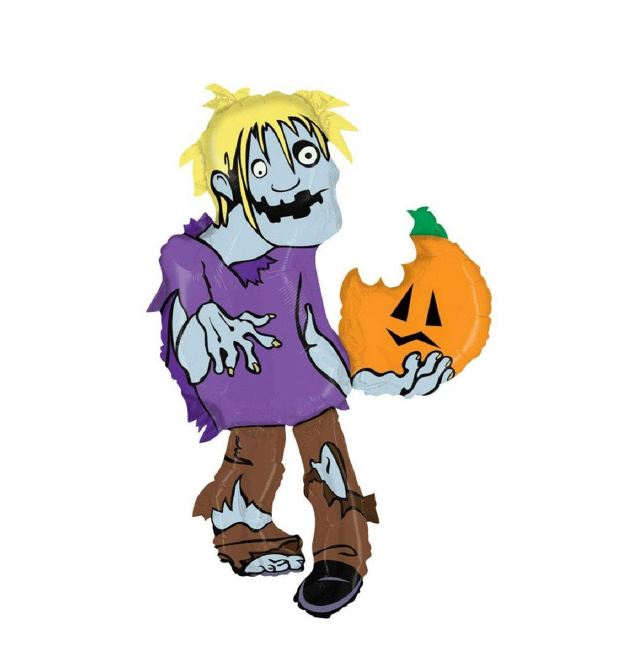 Folieballong Zombie med Pumpa 117cm