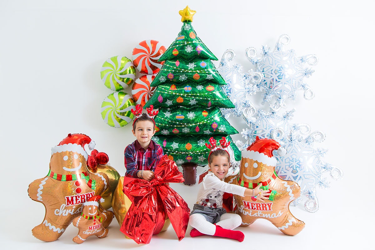 Folieballong Pepparkakstomte 71cm