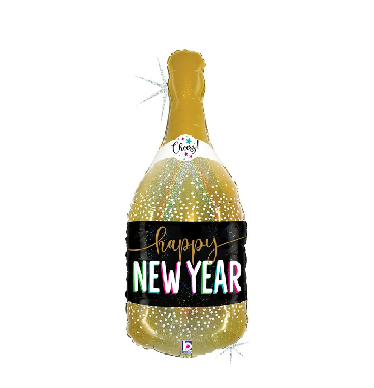 Folieballong Champagneflaska New Year 81cm