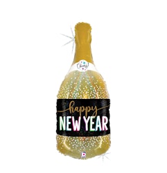 Folieballong Champagneflaska New Year 81cm