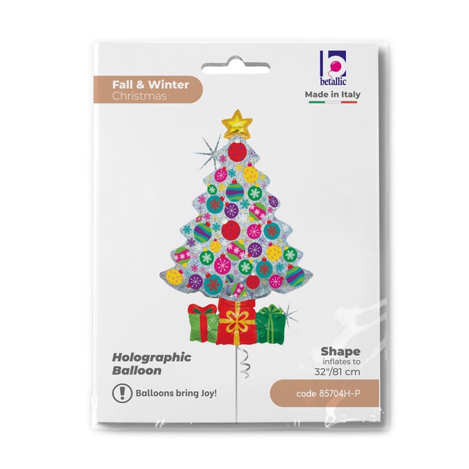 Folieballong Sparkling Christmas Tree 81cm