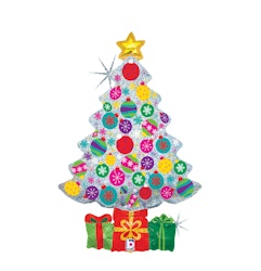 Folieballong Sparkling Christmas Tree 81cm