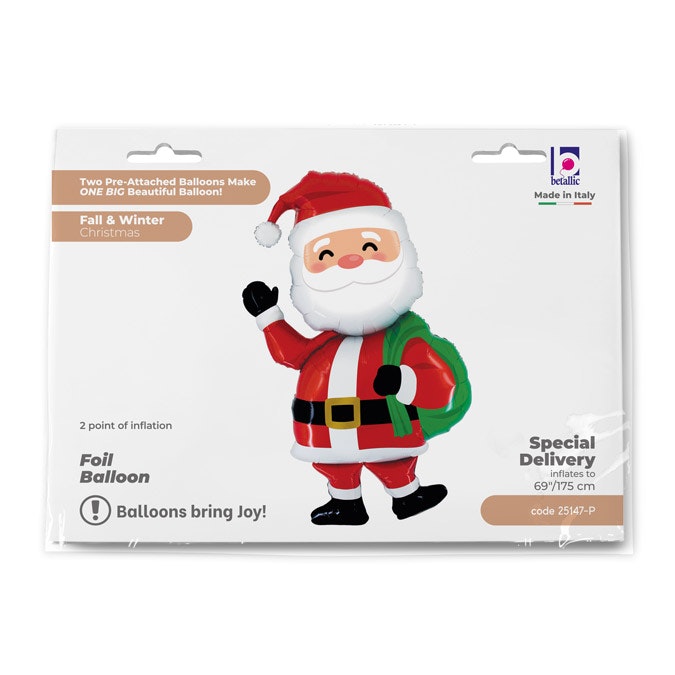 Folieballong Jultomte 175cm