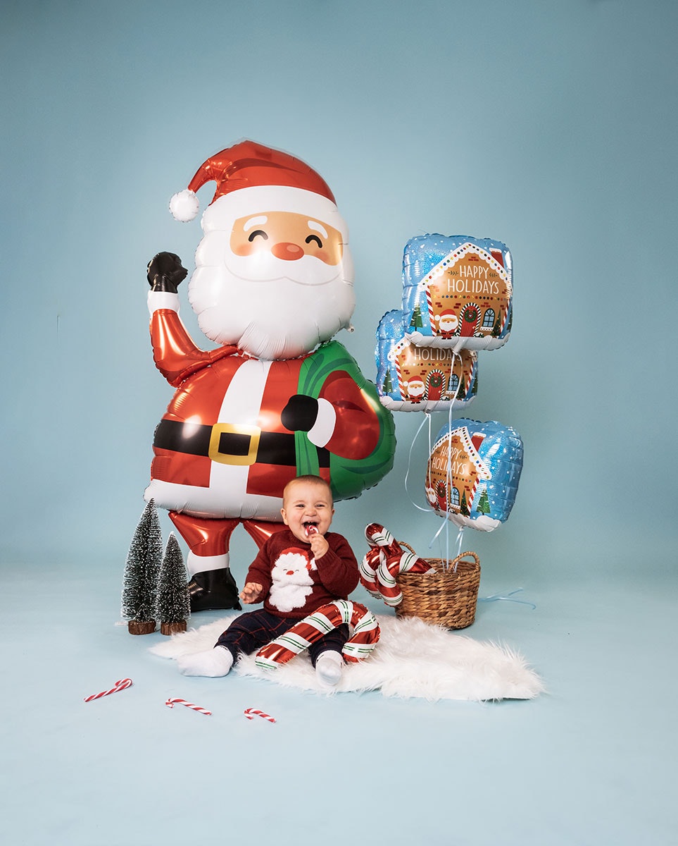 Folieballong Jultomte 175cm