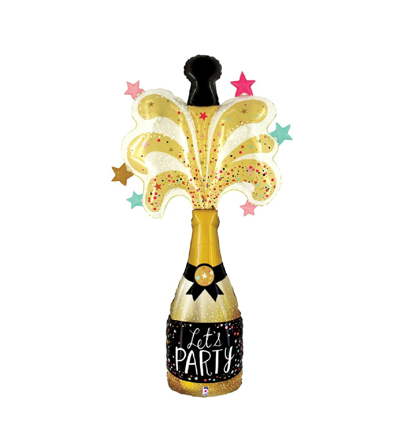 Folieballong Champagneflaska Party 165cm