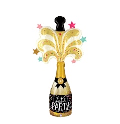 Folieballong Champagneflaska Party 165cm