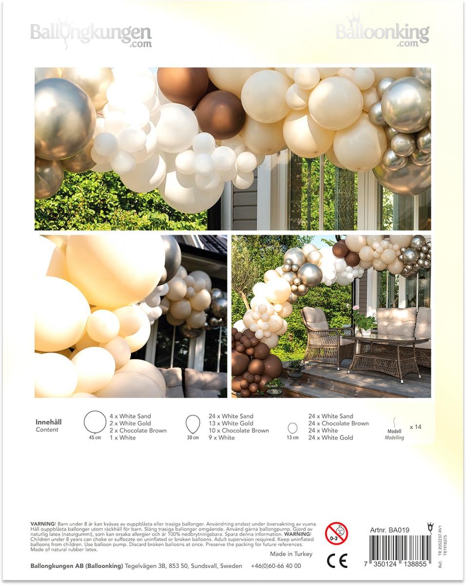 Ballongbåge Arch Kit Nude