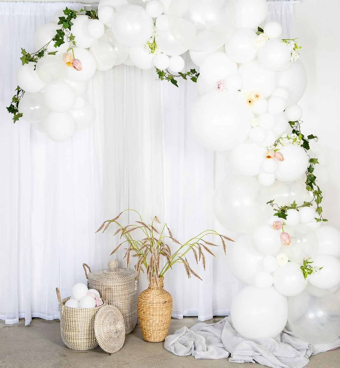 Ballongbåge Arch Kit Vit