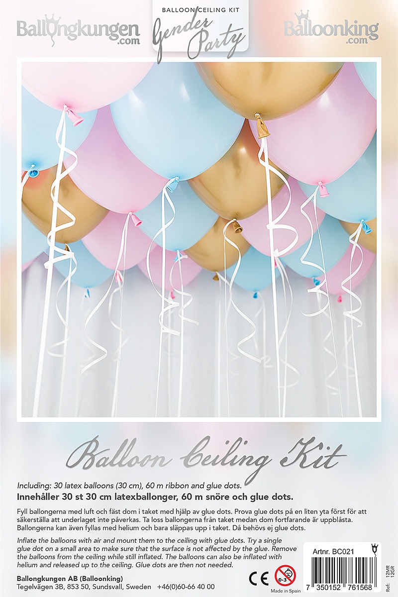 Takballonger Ceiling Kit Gender Party