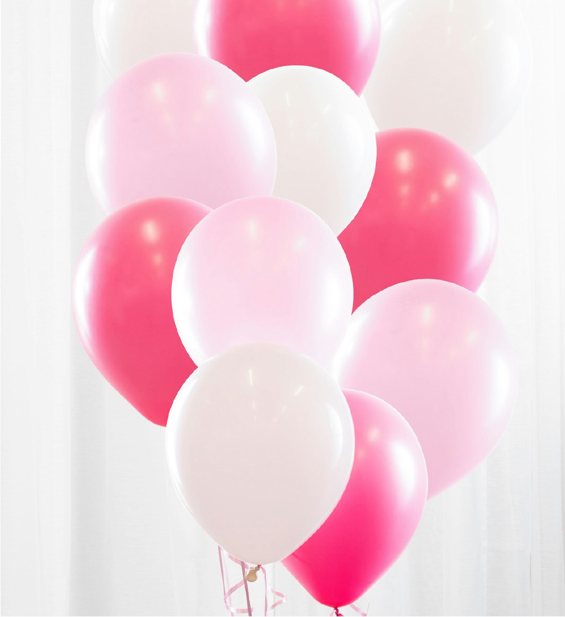 Ballongbukett Baby Rosa