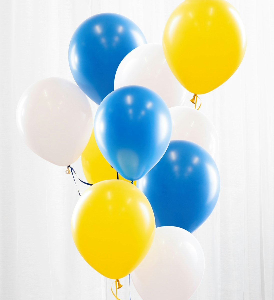 Ballongbukett Gul och Blå
