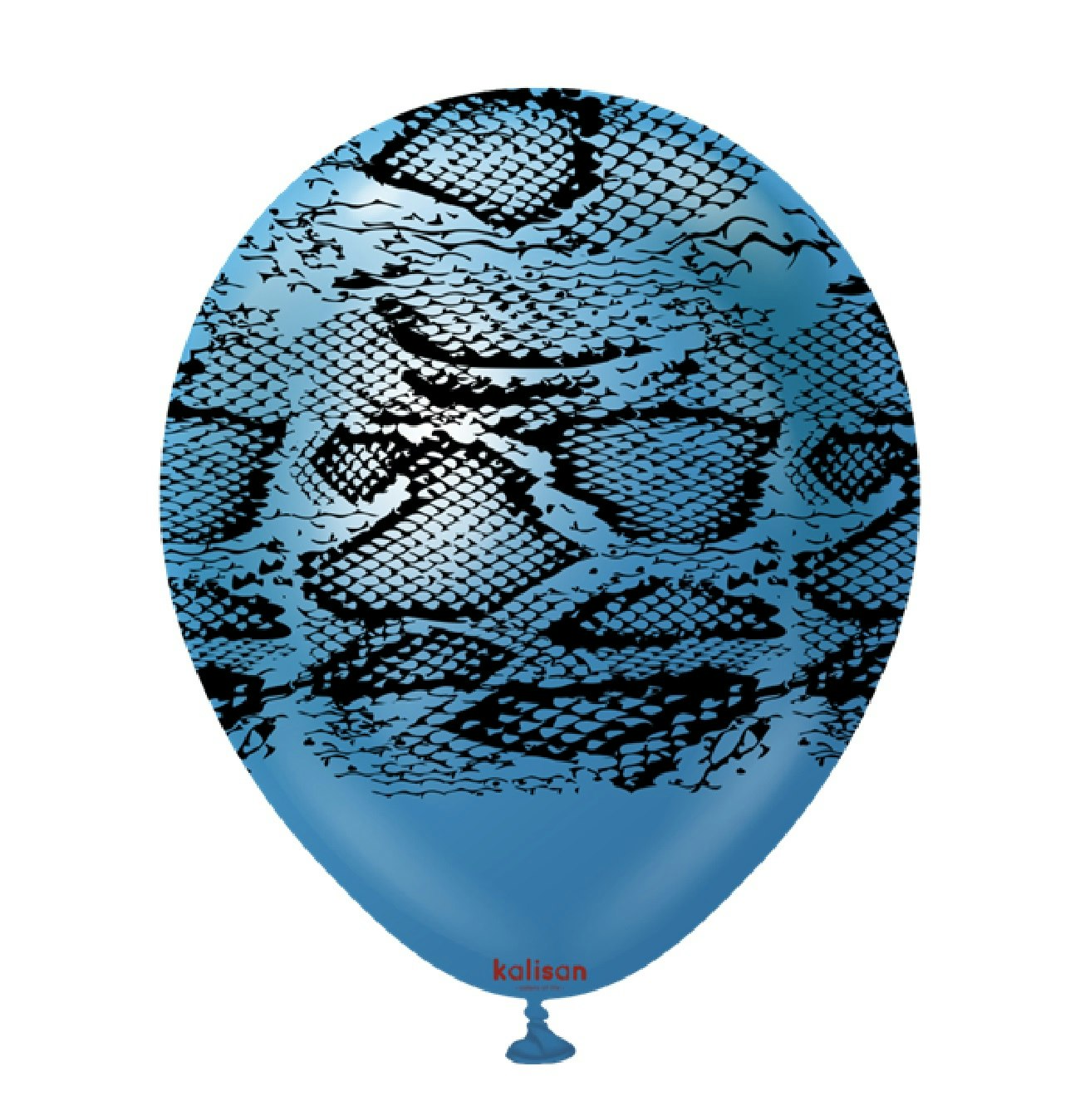 Latexballonger Professional Safari Snake Mirror Blue 30cm