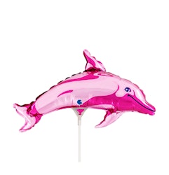 Folieballong Delfin Rosa 30cm