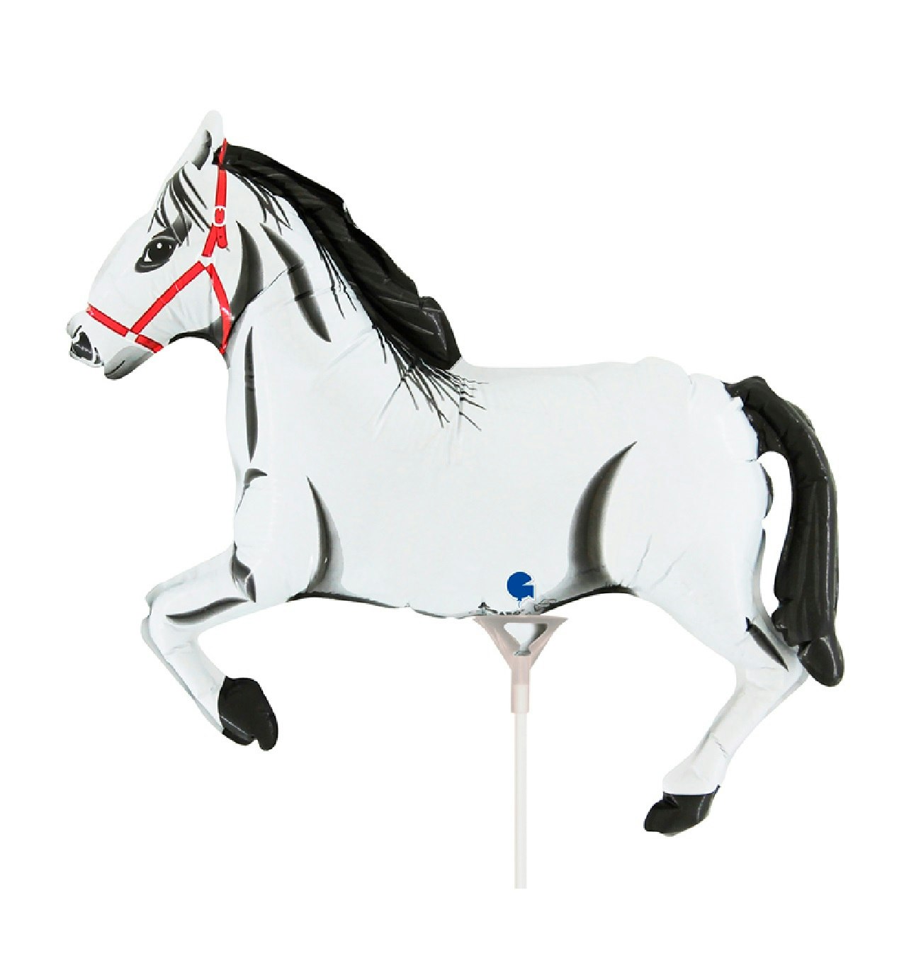 Folieballong Häst Vit 30cm