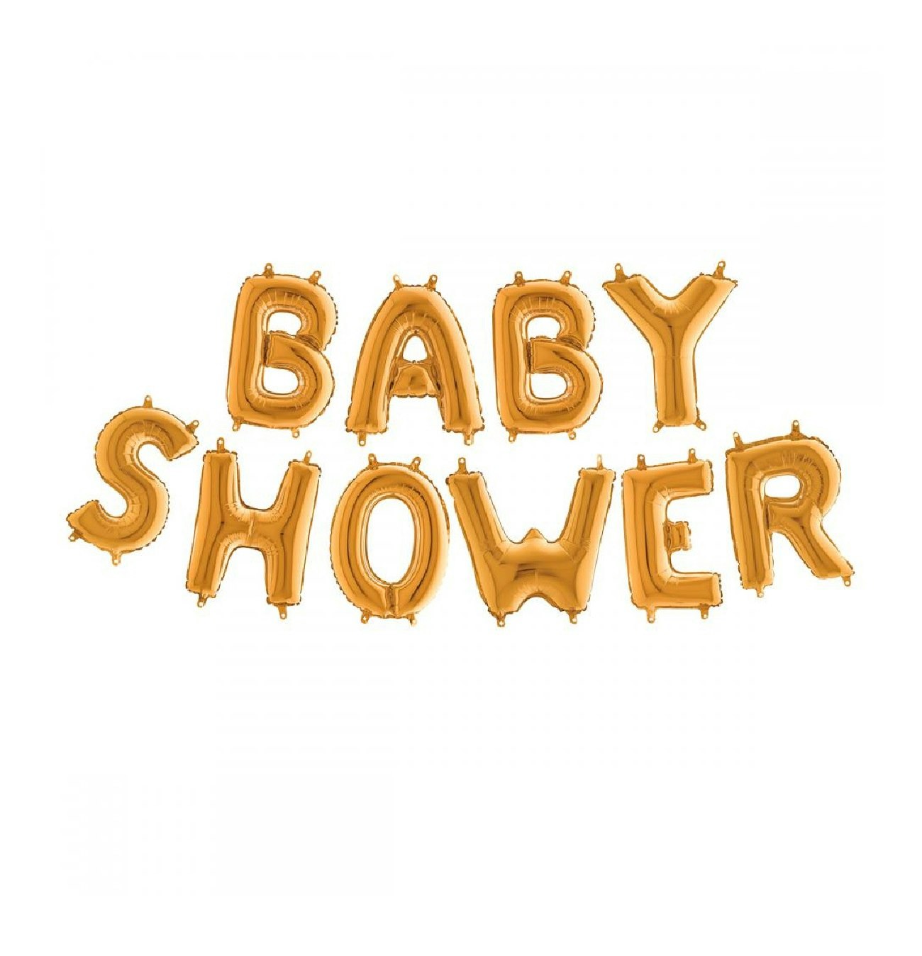 Ballonggirlang Baby Shower Guld Metallic