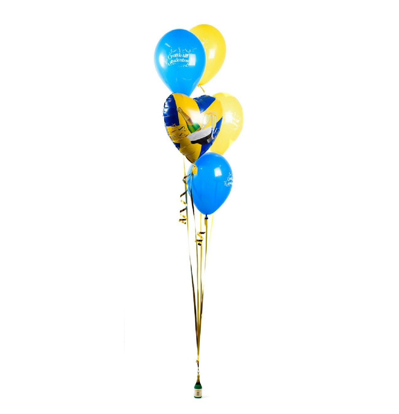 Ballongbukett Grattis till Studenten