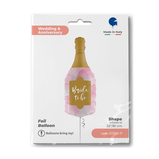 Folieballong Champagneflaska Bride To Be 81cm