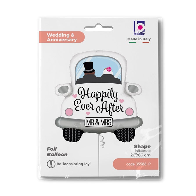 Folieballong Happily Ever After Car 66cm