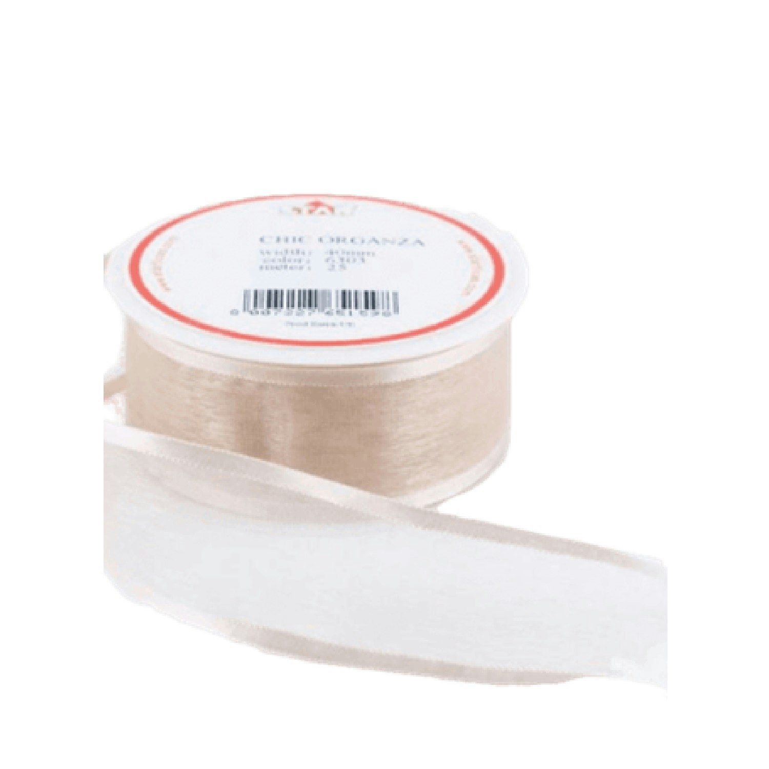 Ballongsnöre Organza Chic 40mm Bred