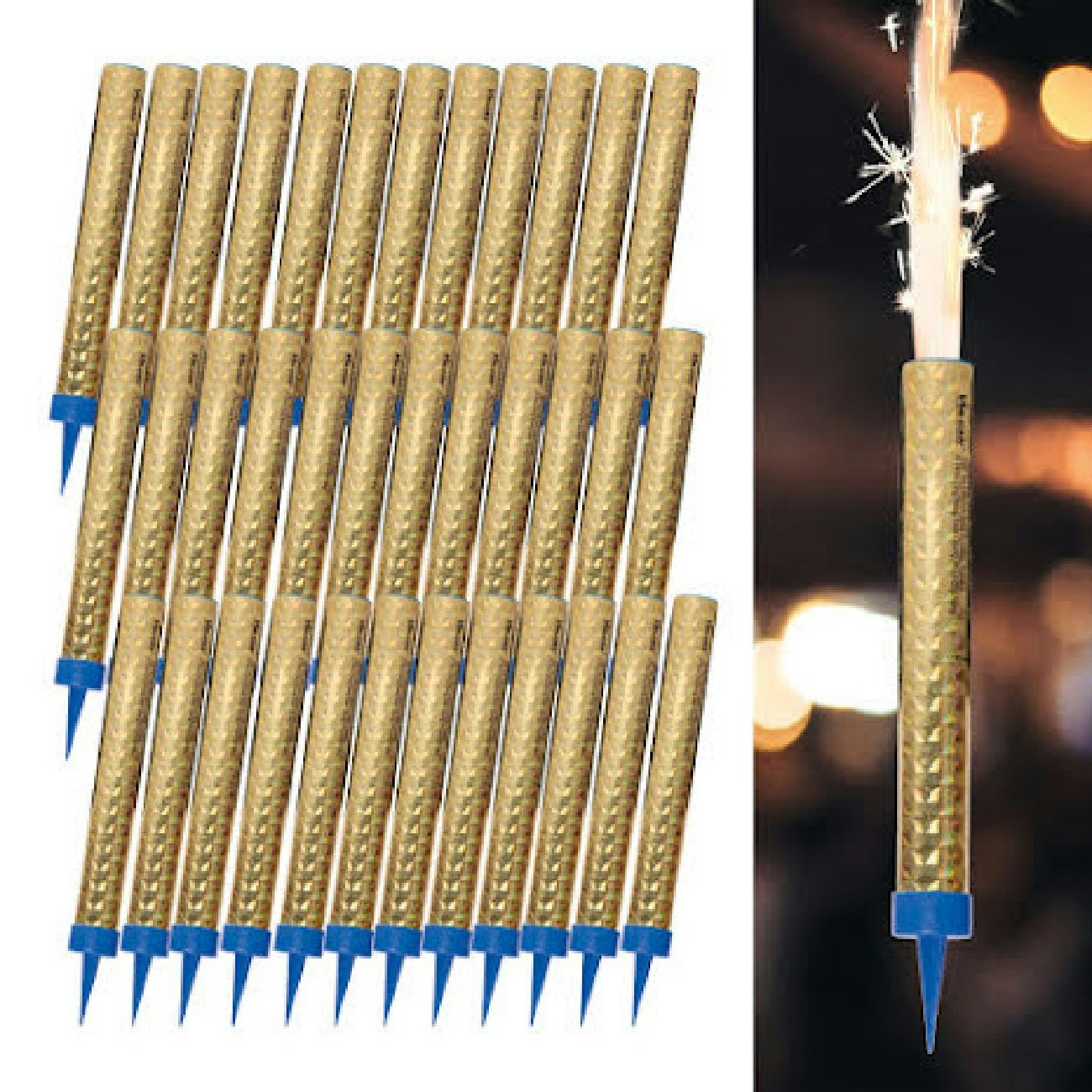 Isfacklor Guld 36-pack