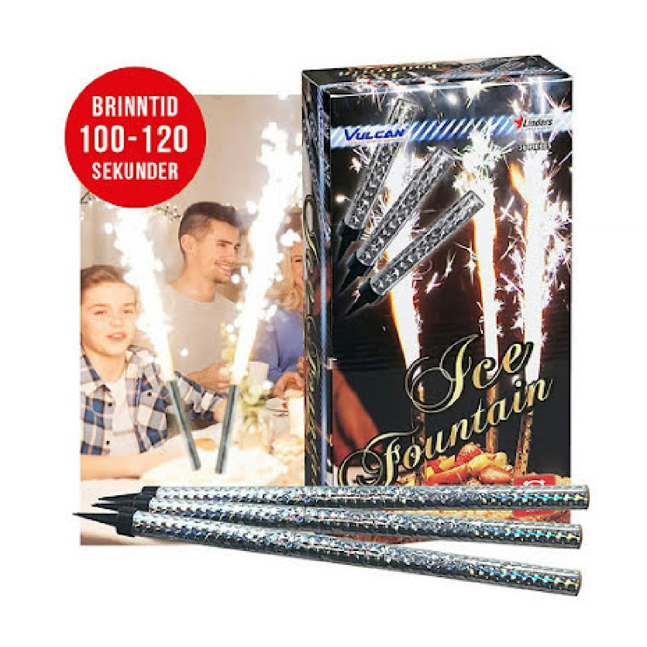 Isfacklor Silver 27cm 36-pack