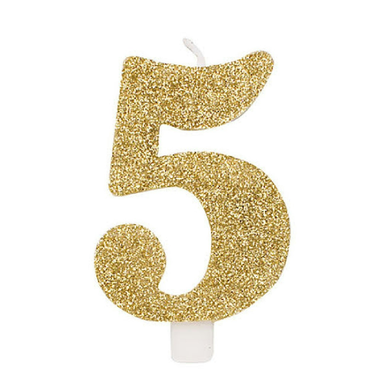 Tårtljus Siffra Guld Glitter
