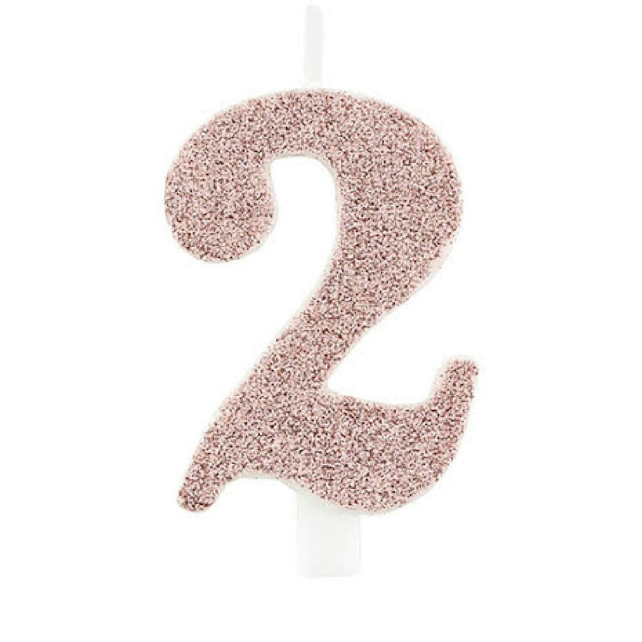 Tårtljus Siffra Rosé Glitter