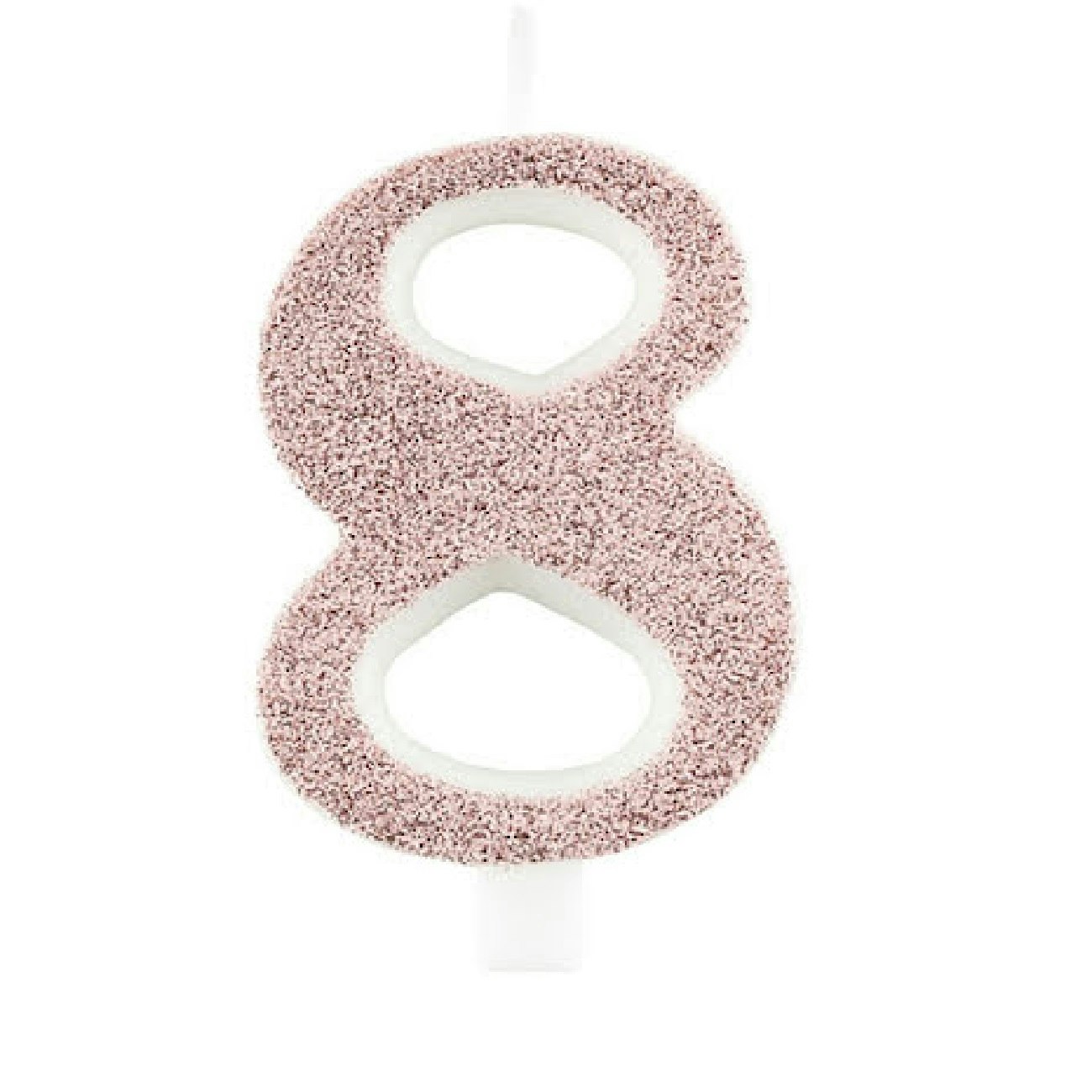 Tårtljus Siffra Rosé Glitter