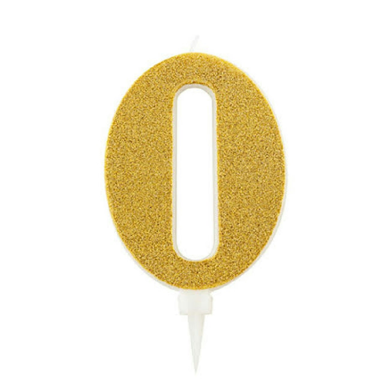 Tårtljus Siffra Guld Glitter