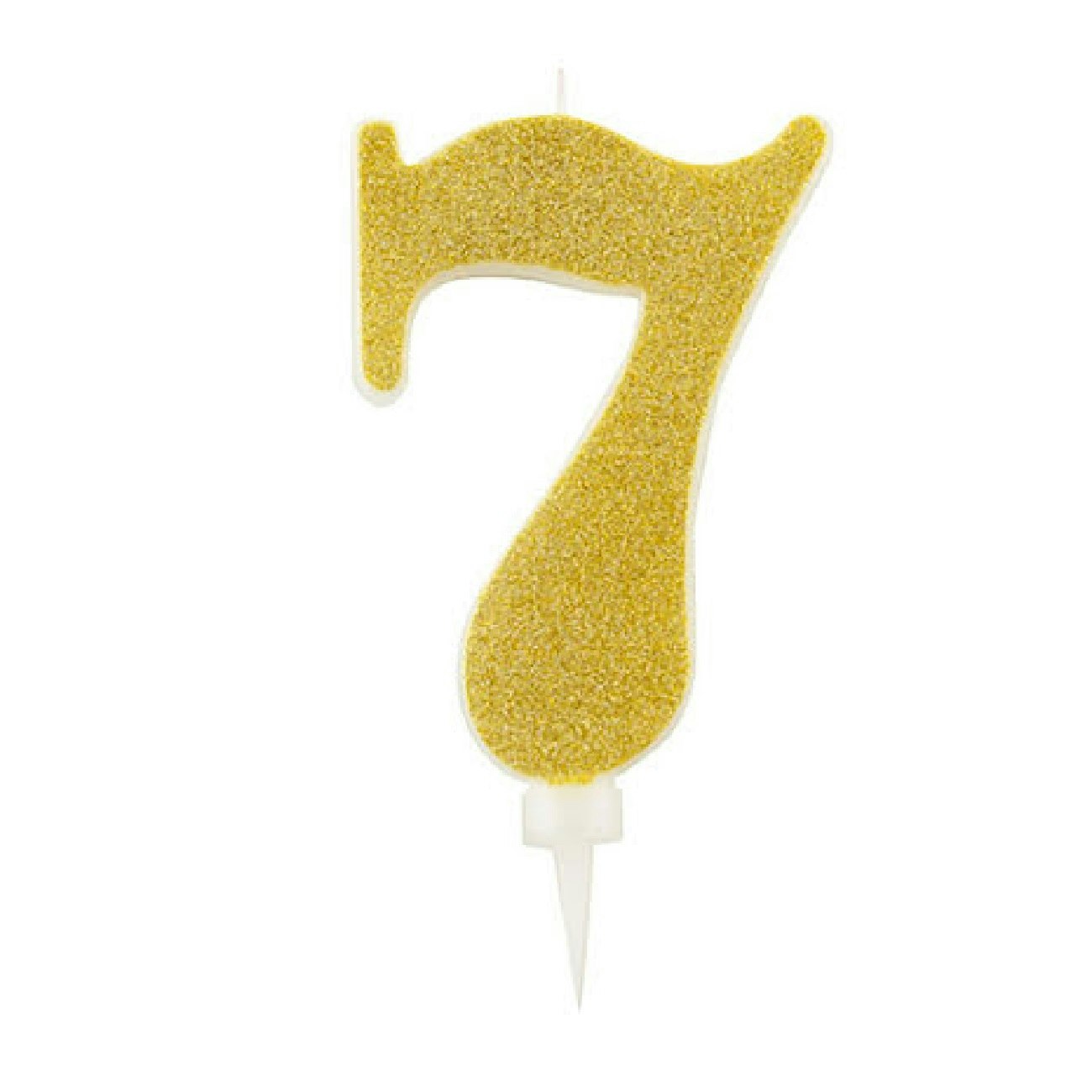 Tårtljus Siffra Guld Glitter