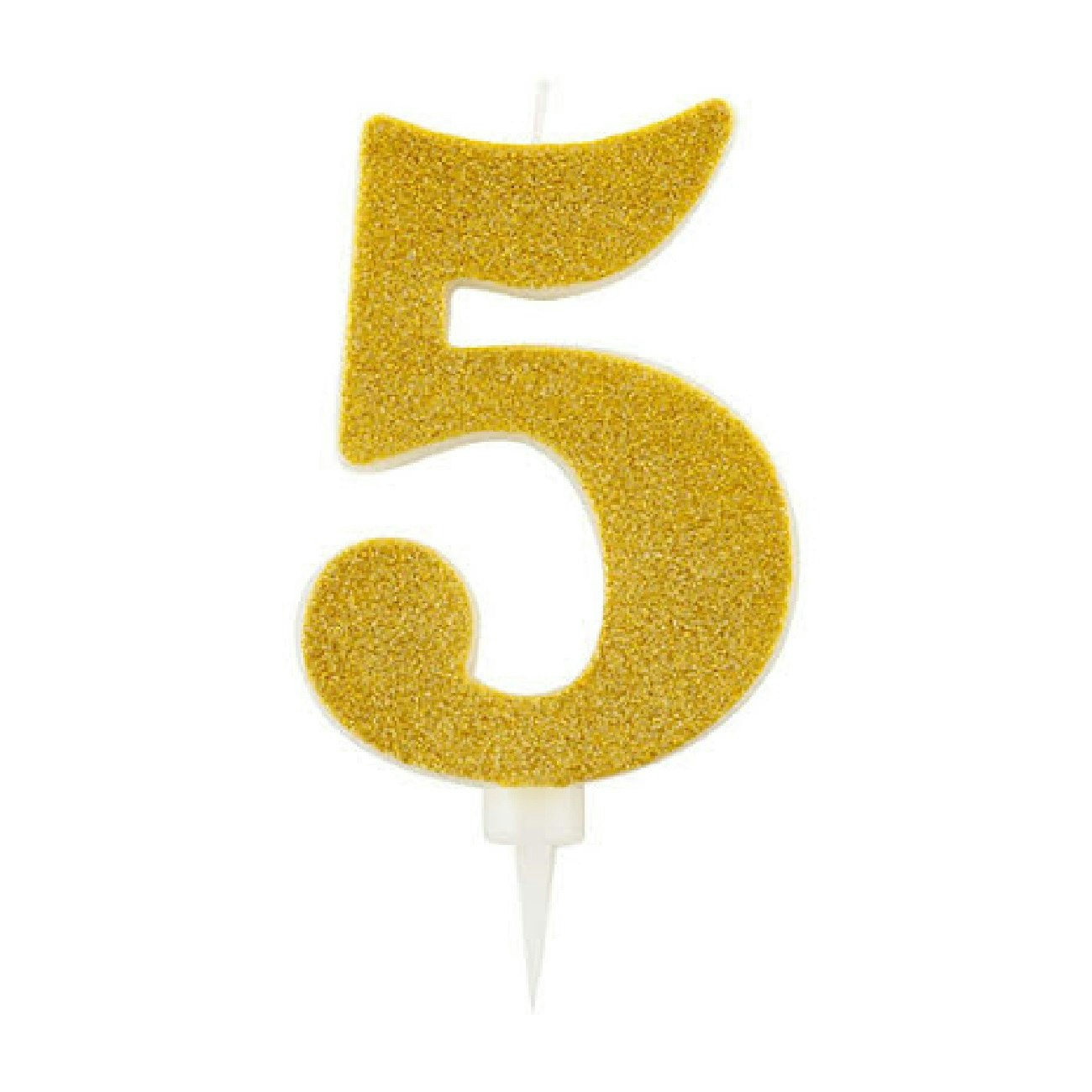 Tårtljus Siffra Guld Glitter
