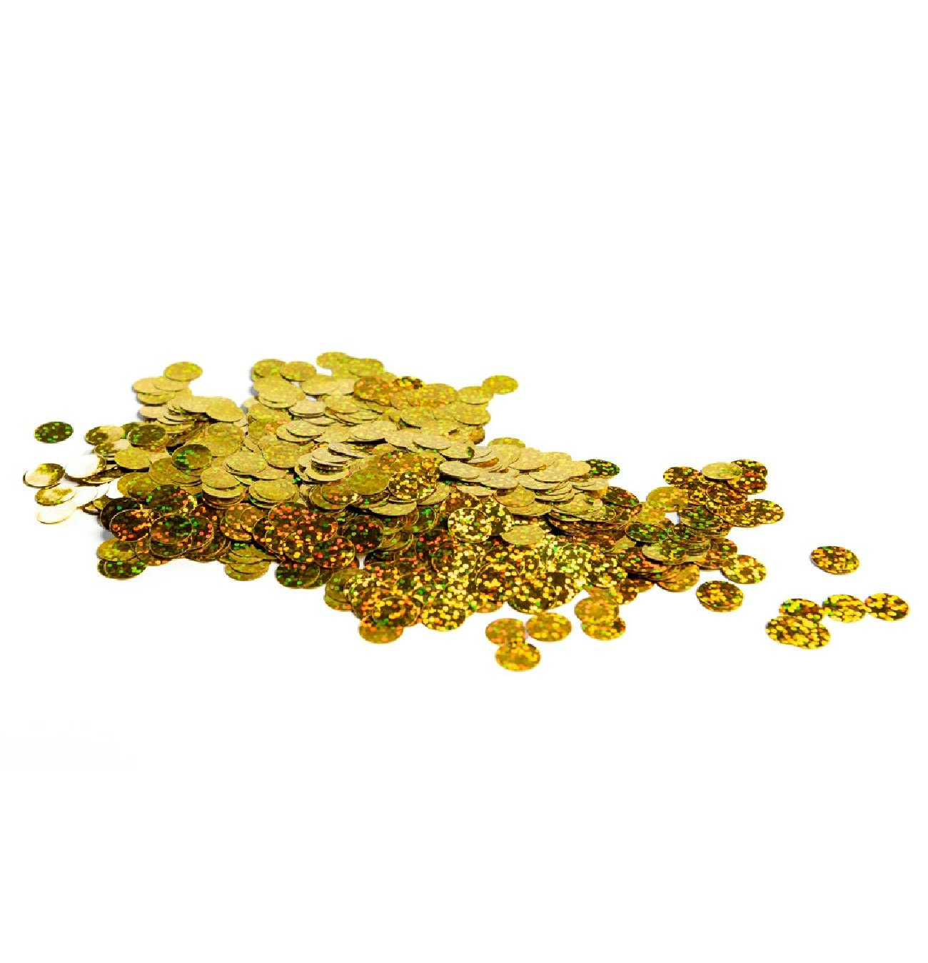 Ballongkonfetti Runda Holografisk Guld
