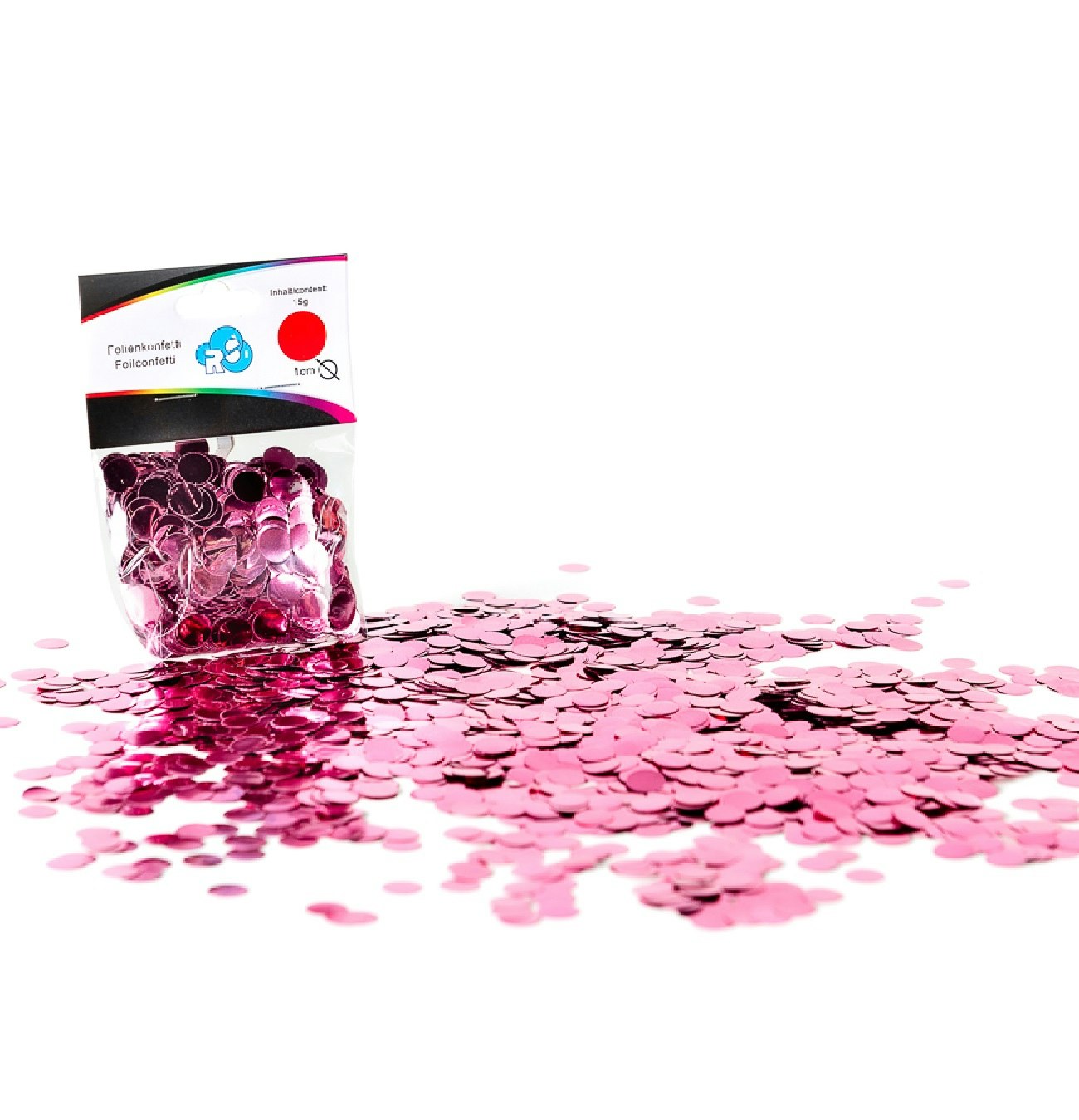 Ballongkonfetti Runda Rosa