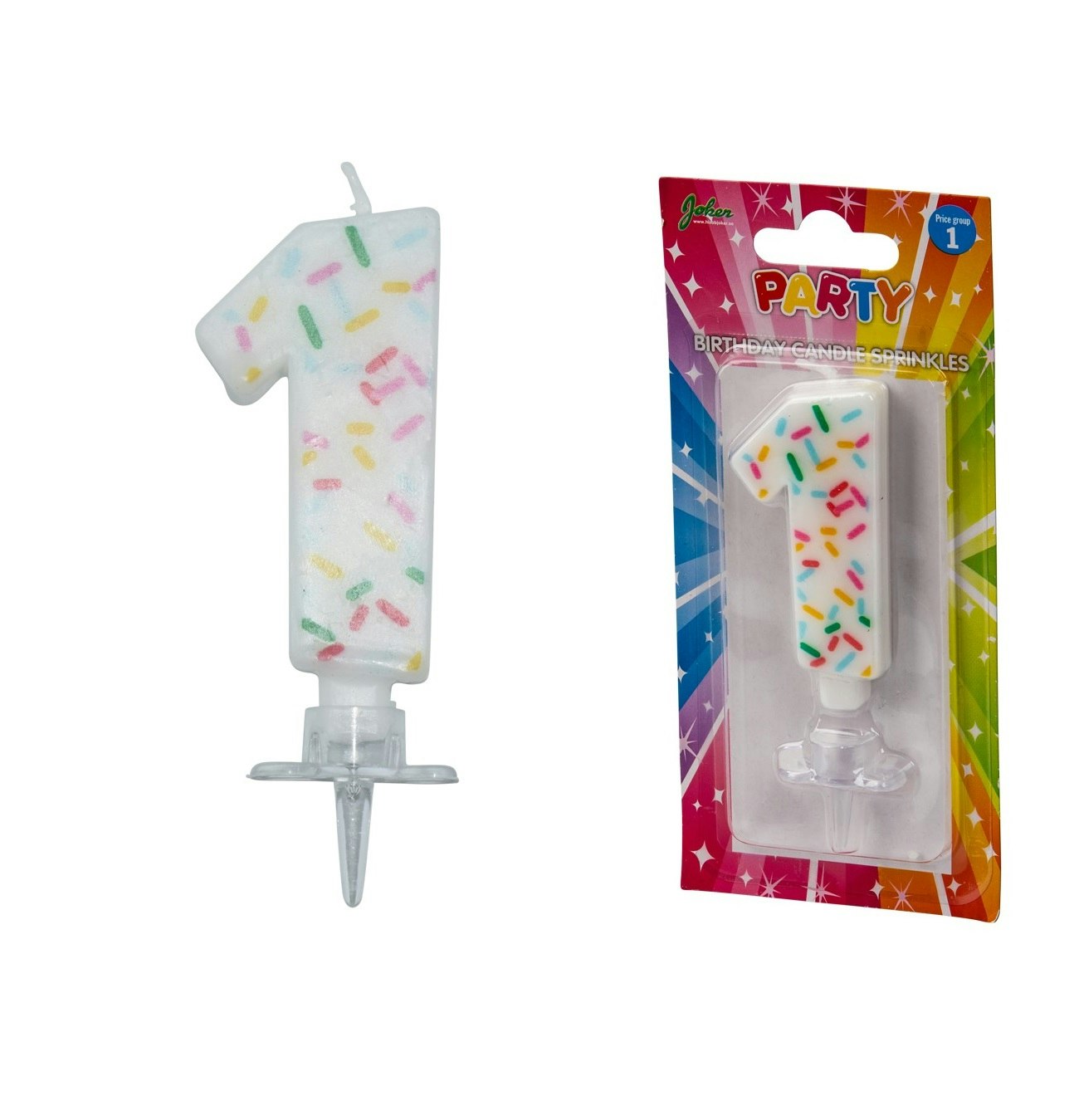 Tårtljus Siffra Sprinkles