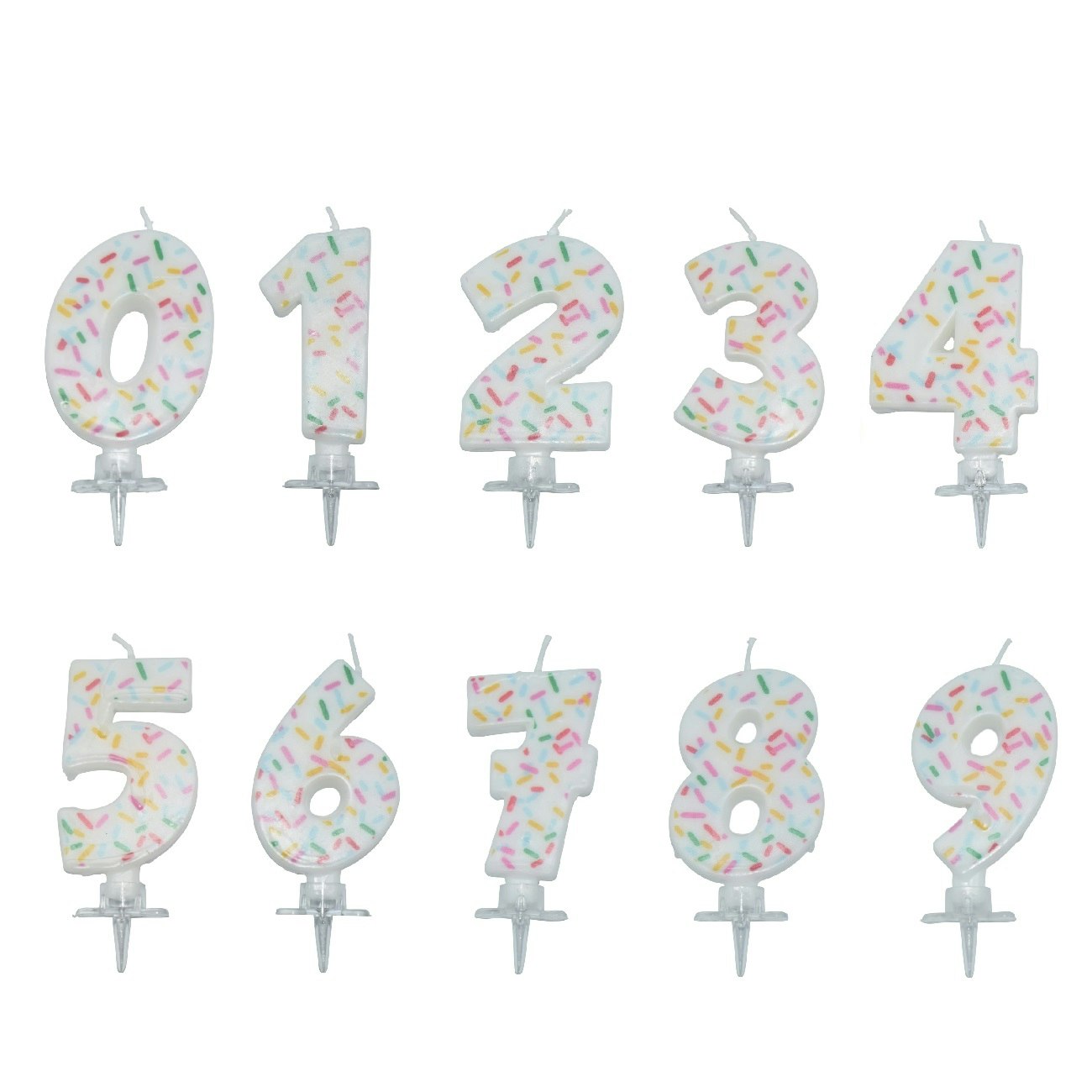 Tårtljus Siffra Sprinkles