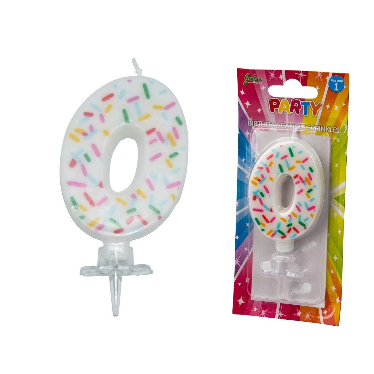 Tårtljus Siffra Sprinkles