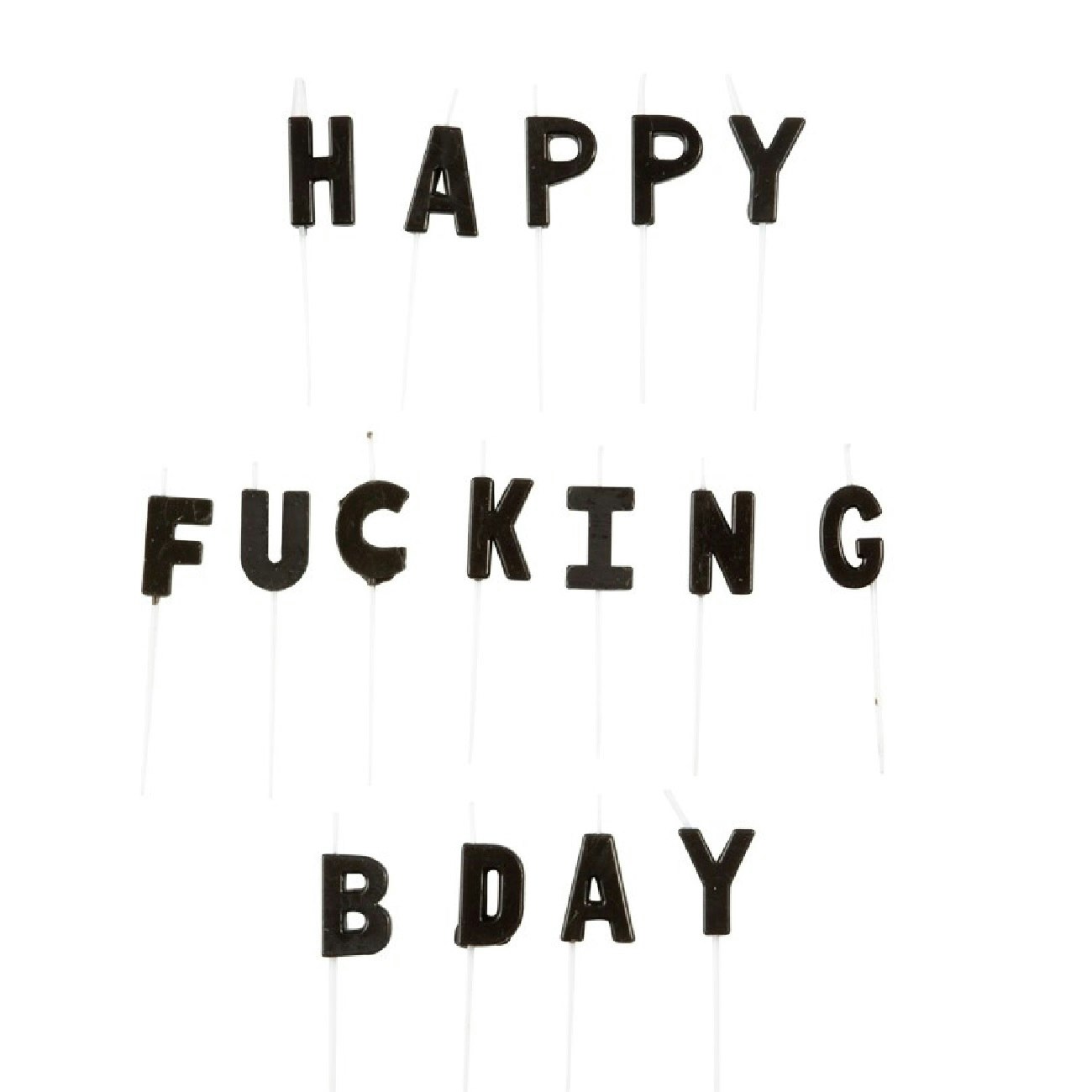 Tårtljus Happy Fucking B-Day