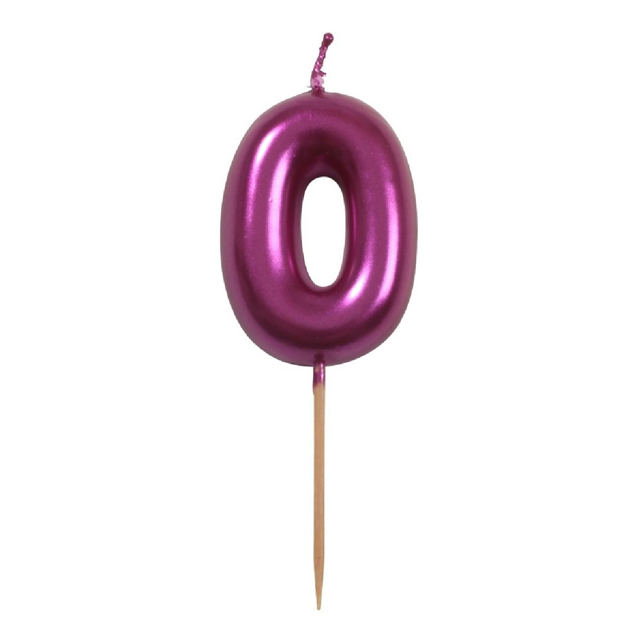 Tårtljus Siffra Rosa Krom