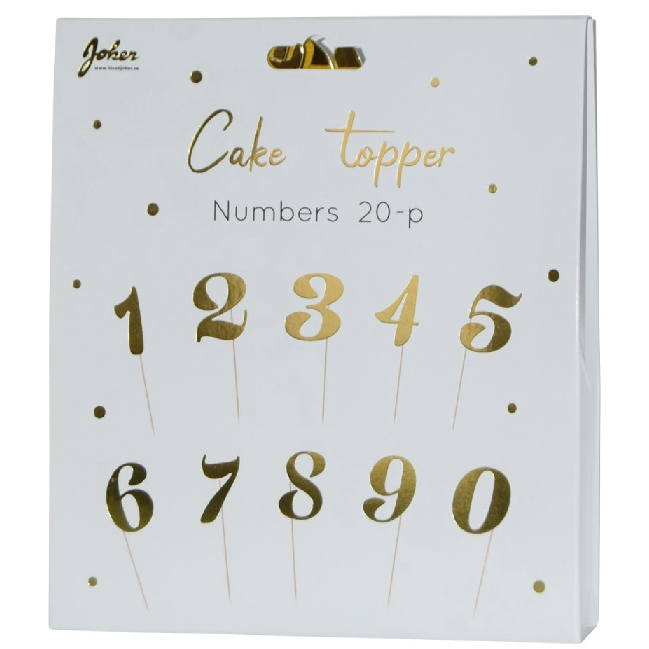 Cake Toppers Nummer 20-pack