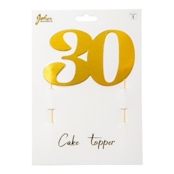 Cake Toppers Nummer # 30 Guld