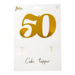 Cake Toppers Nummer # 50 Guld