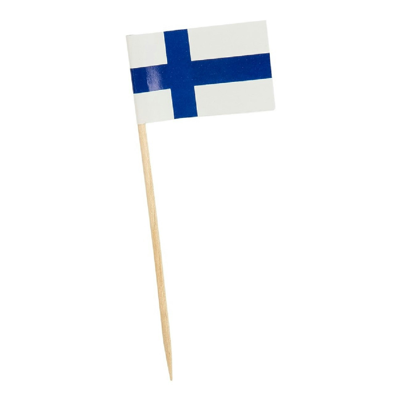 Tårtdekoration Cocktail Flagga Finland 30-pack