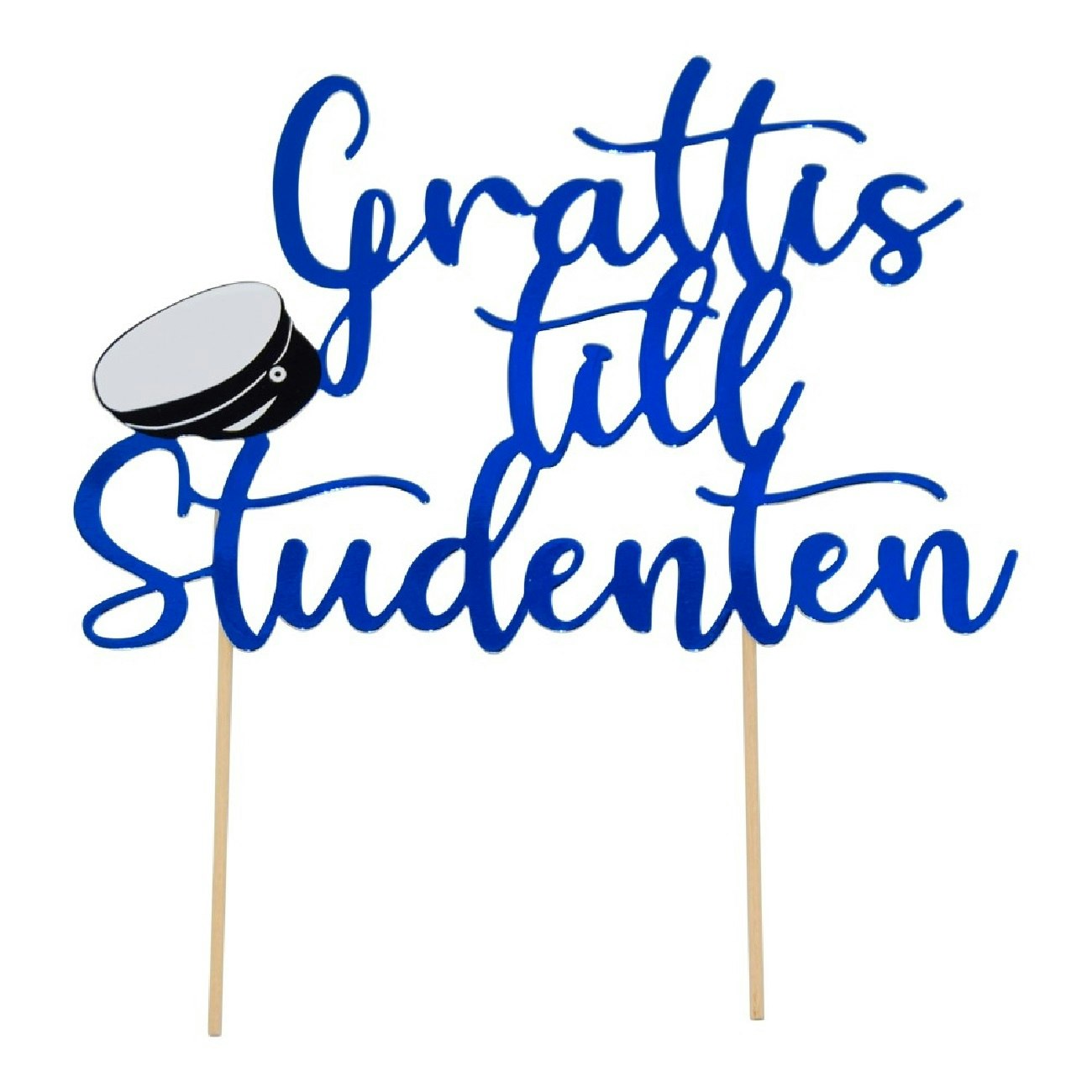 Cake Toppers Grattis Till Studenten Blå