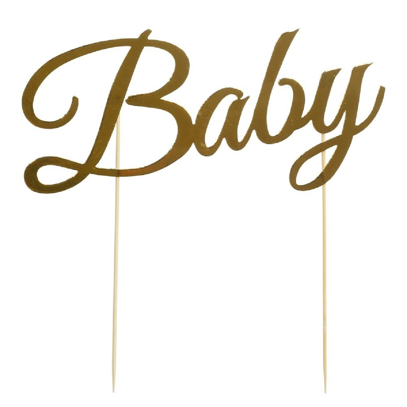 Cake Toppers Baby Guld