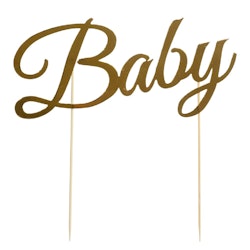 Cake Toppers Baby Guld