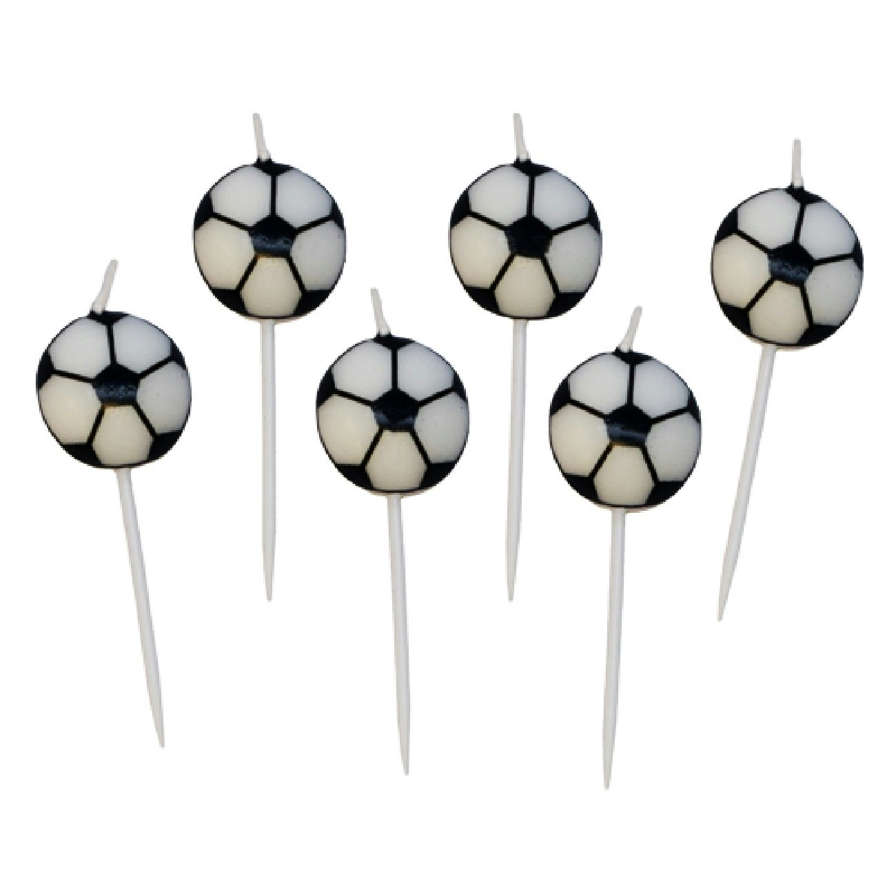 Tårtljus Fotboll 6-pack